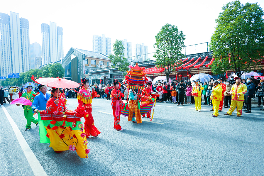 皖南旱船舞。宣州區(qū)委宣傳部供圖