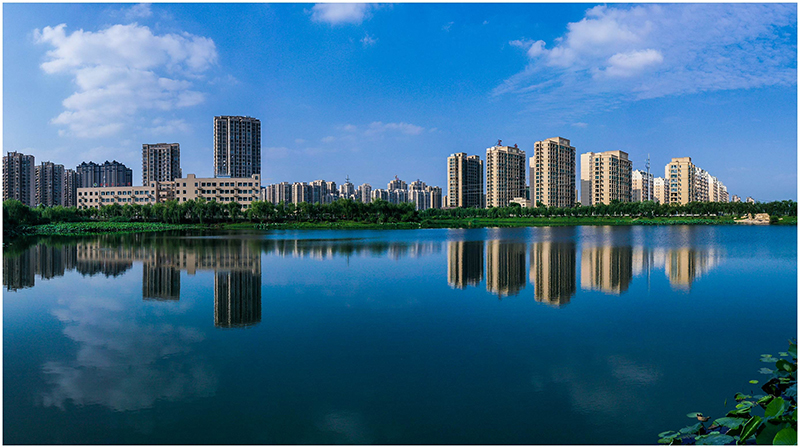 固鎮(zhèn)縣城區(qū)風(fēng)景。固鎮(zhèn)縣委宣傳部供圖