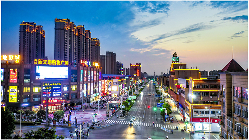 固鎮(zhèn)縣夜景。固鎮(zhèn)縣委宣傳部供圖。
