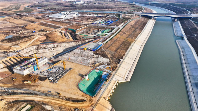 俯瞰正在建設(shè)的合肥水源工程。受訪者供圖
