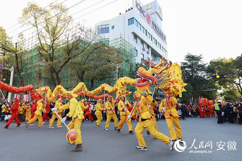 龍舞鬧新春。人民網(wǎng)記者 張俊攝