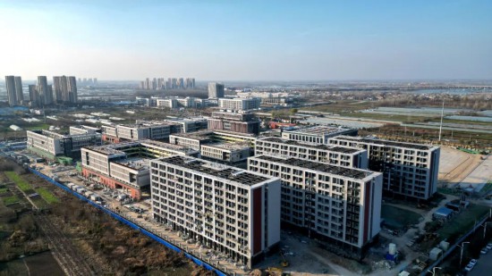 蚌埠三中淮上校區(qū)建設(shè)全速推進(jìn)。